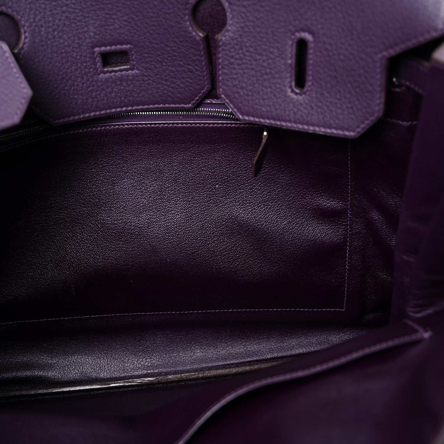Hermes Taurillon Clemence Birkin 40 Raisin 40 of 46