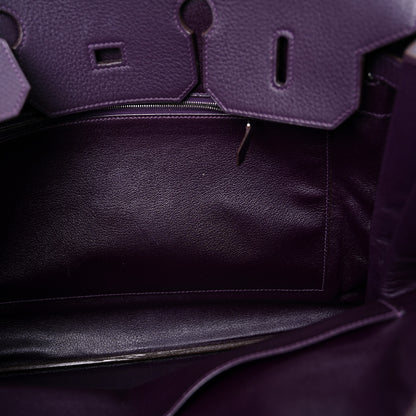 Hermes Taurillon Clemence Birkin 40 Raisin 40 of 46