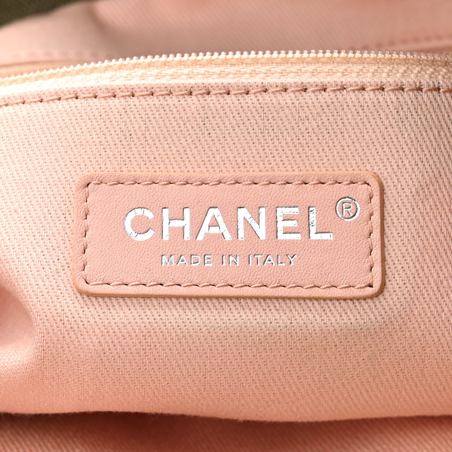 Chanel Canvas Sequins Cubano Trip Hobo Khaki 6 of 10