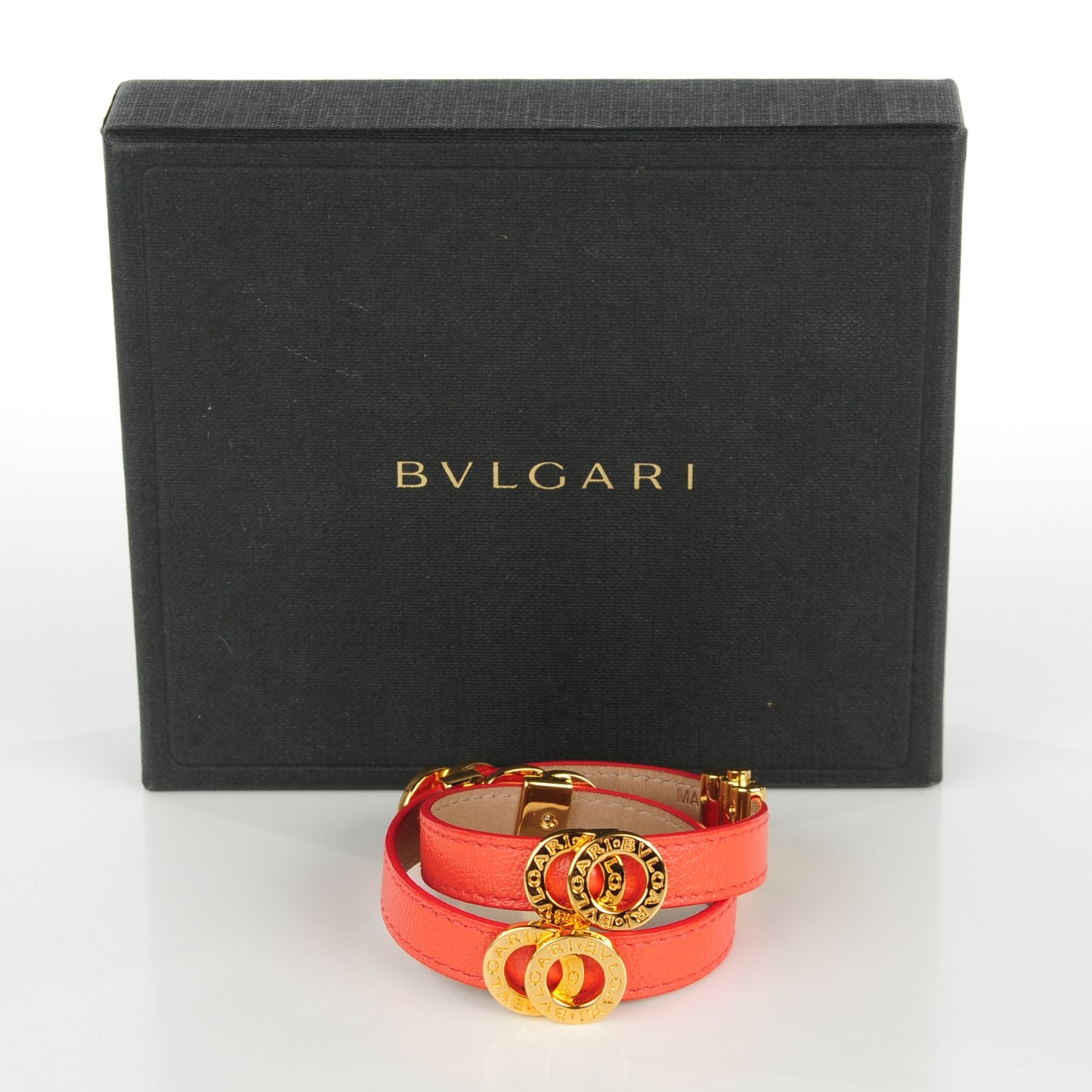 Goatskin Double Coiled Bracelet M Reef Coral