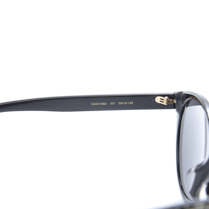 Gucci Round Frame Crystal Sunglasses GG 0419S Black 5 of 8