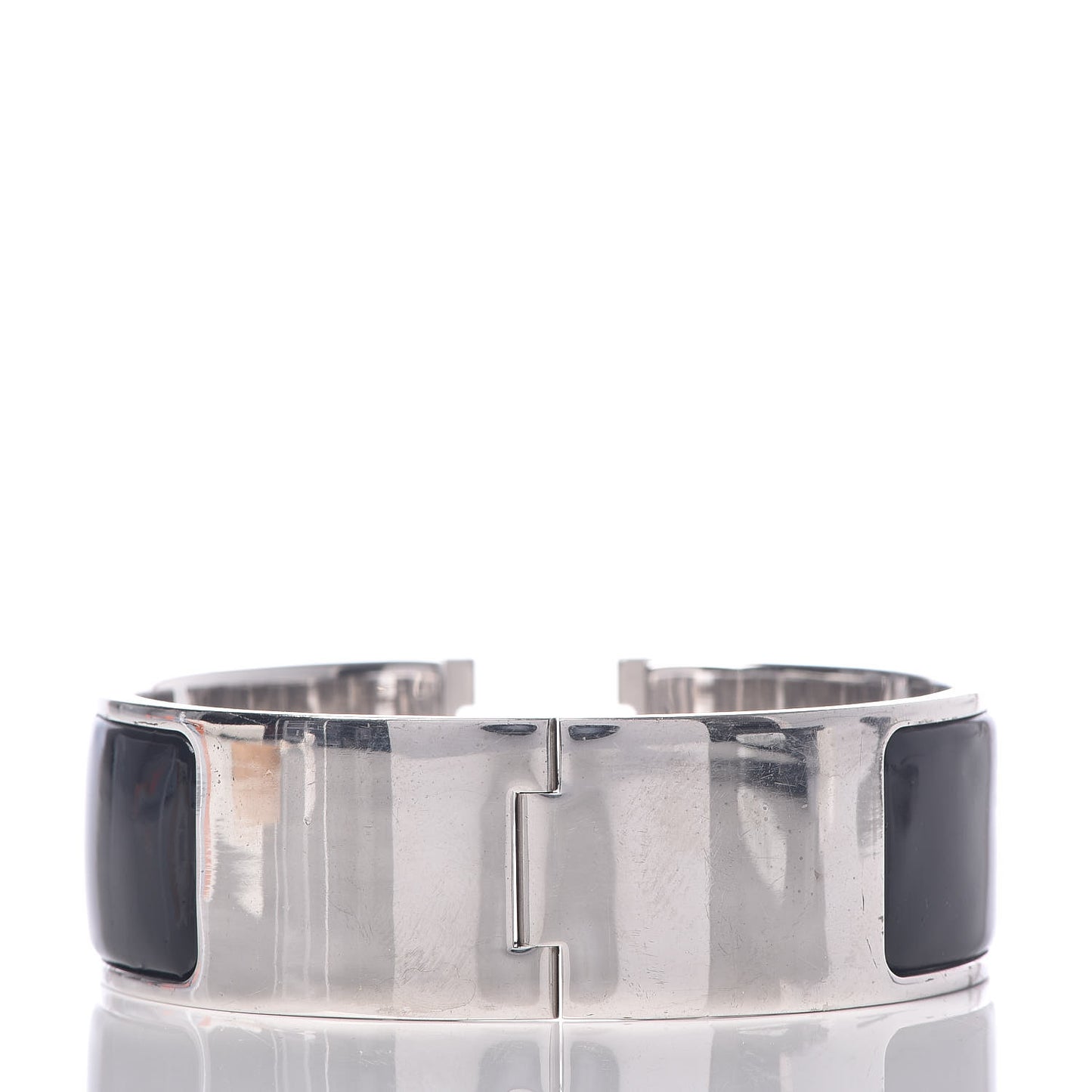 Enamel Wide Clic Clac H Bracelet PM Black