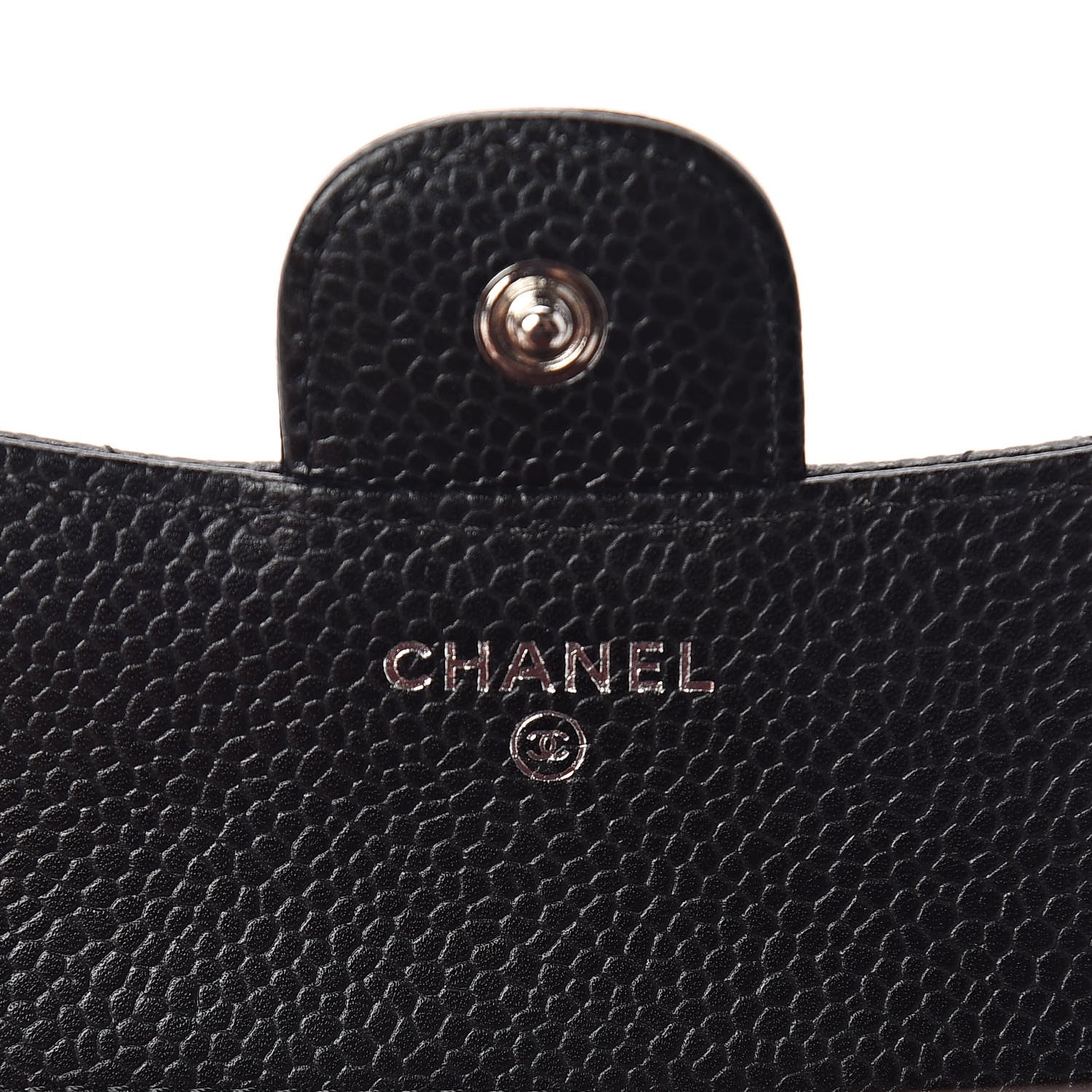 Chanel Caviar Quilted Compact Flap Wallet Black 6 of 9