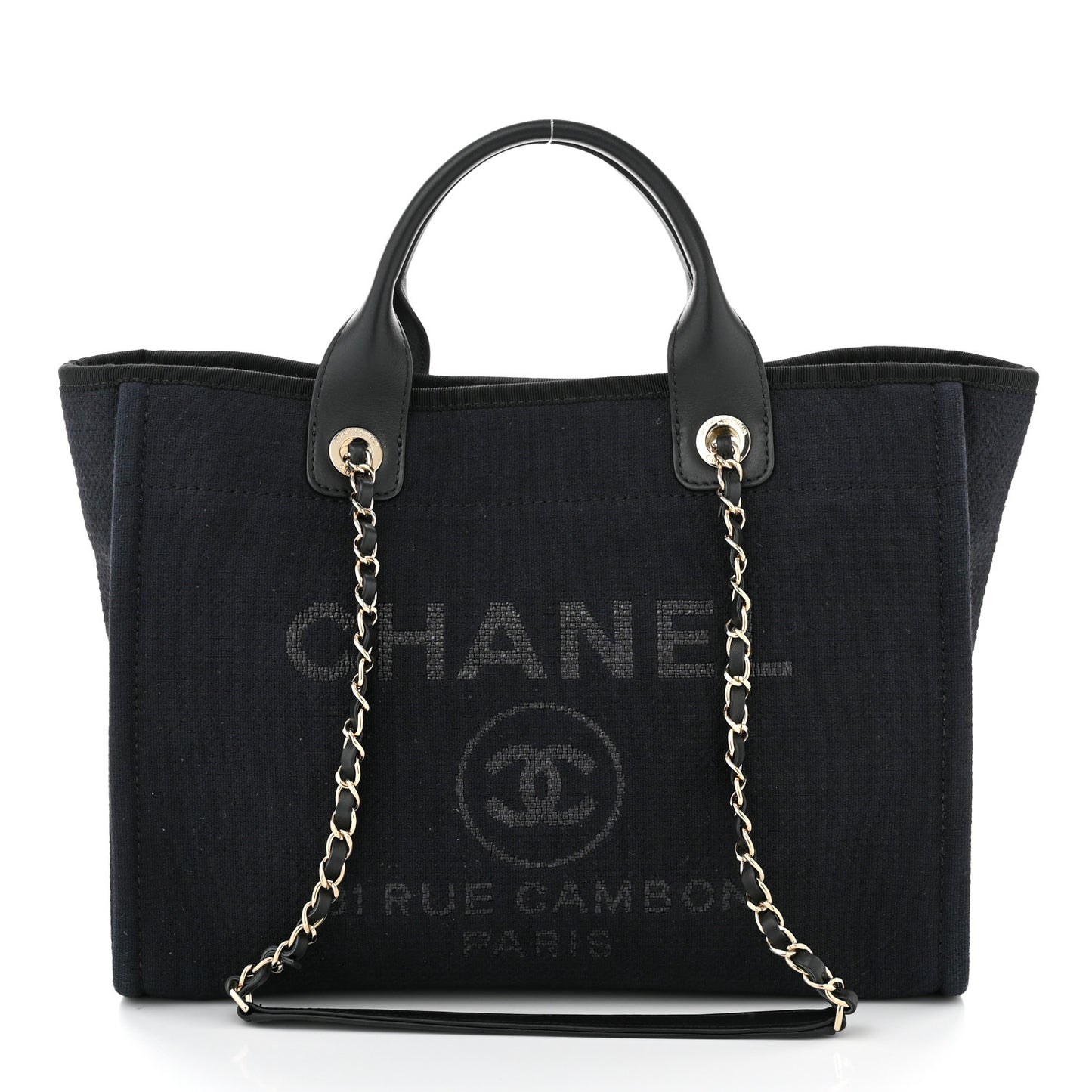 Mixed Fibers Small Deauville Tote Black