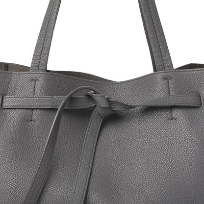 Celine Soft Grained Calfskin Small Belt Cabas Phantom Medium Grey 11 of 11