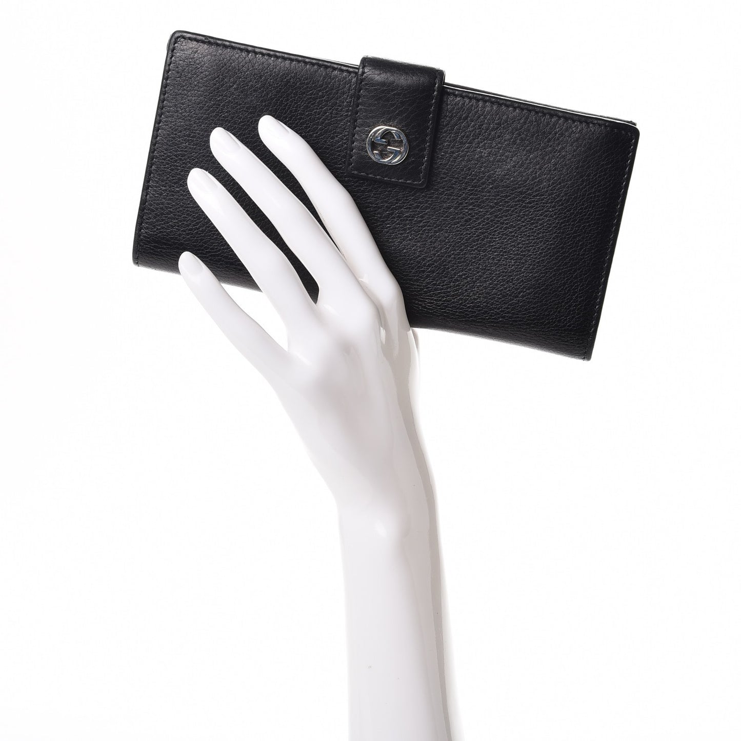 Cellarius Calfskin Miss GG Continental Wallet Black