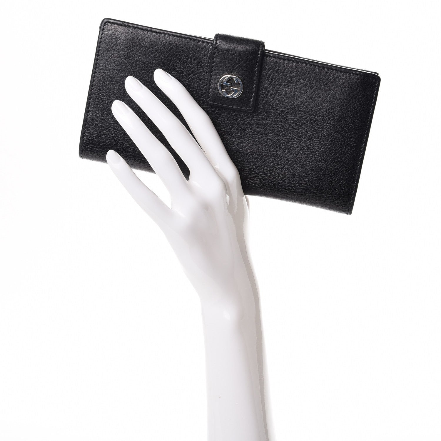 Gucci Cellarius Calfskin Miss GG Continental Wallet Black 2 of 8