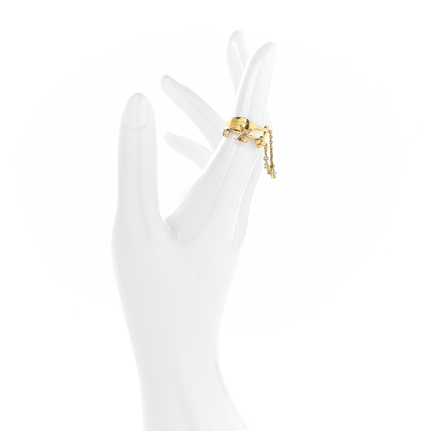 Metal LV In The Sky Double Ring S 50 5.25 Gold
