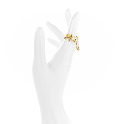 Louis Vuitton Metal LV In The Sky Double Ring S 50 5.25 Gold 2 of 5