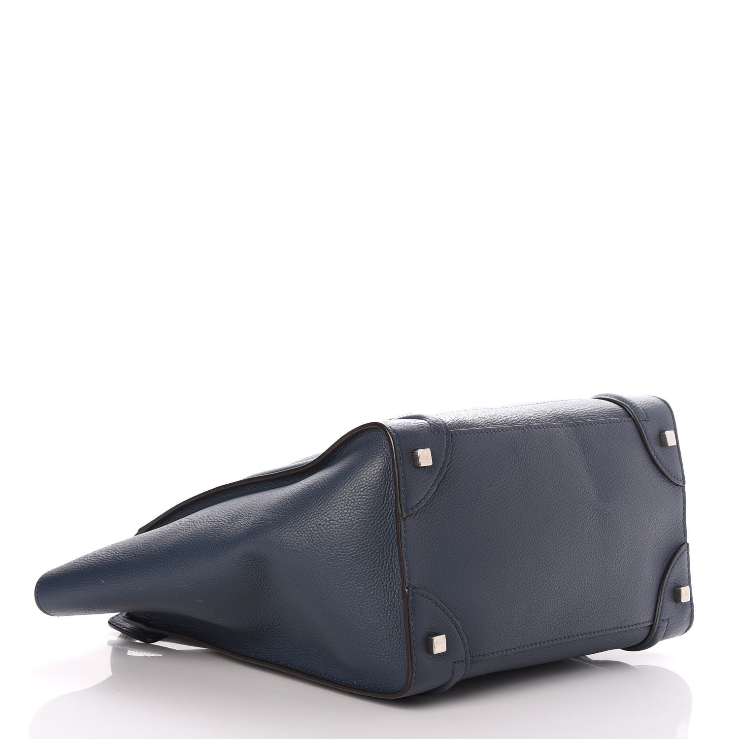 Celine Drummed Calfskin Mini Luggage Orage 4 of 7