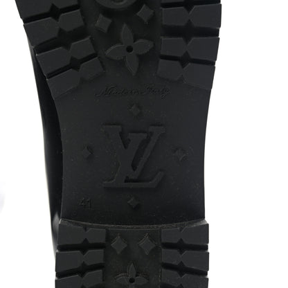Louis Vuitton Rubber Embossed Monogram Splash Rain Boots 41 Black 6 of 10