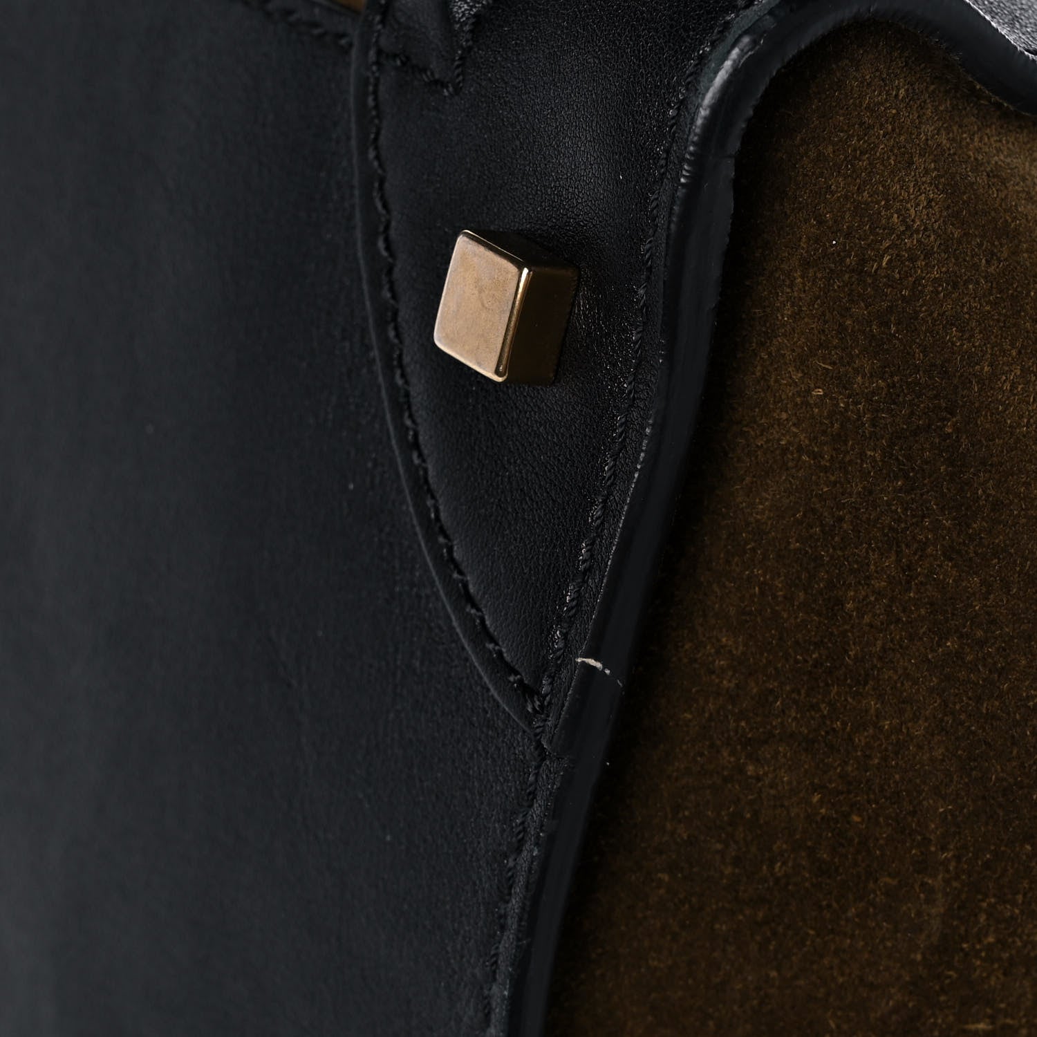 Celine Suede Smooth Calfskin Mini Luggage Olive 12 of 12