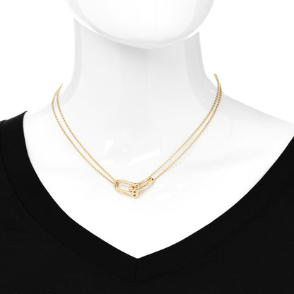 Tiffany 18K Yellow Gold HardWear Double Link Pendant Necklace 2 of 7