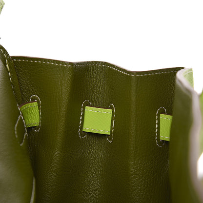 Hermes Epsom Candy Birkin 35 Kiwi Lichen 13 of 41