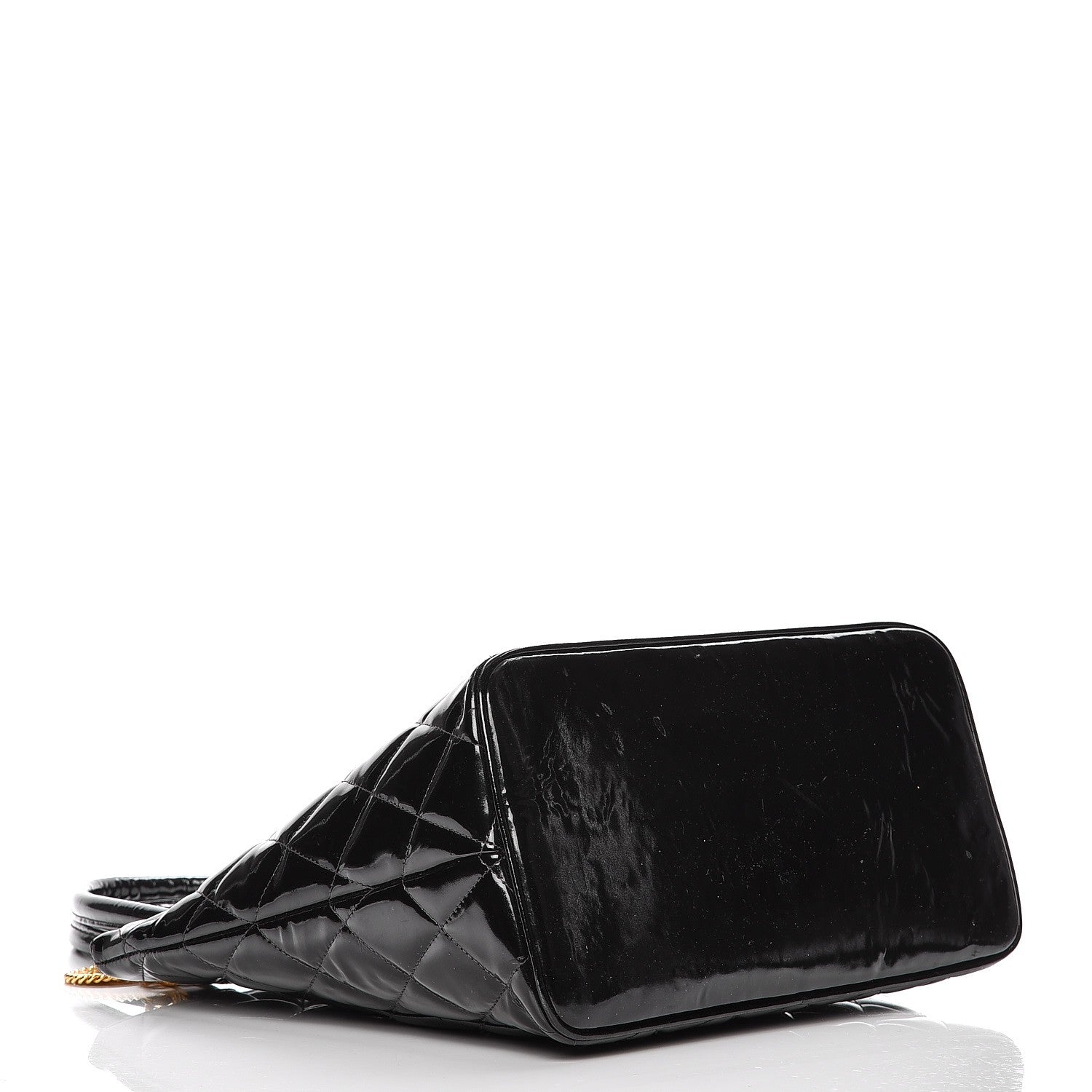 Chanel Patent Quilted Medallion Tote Black 18 of 29