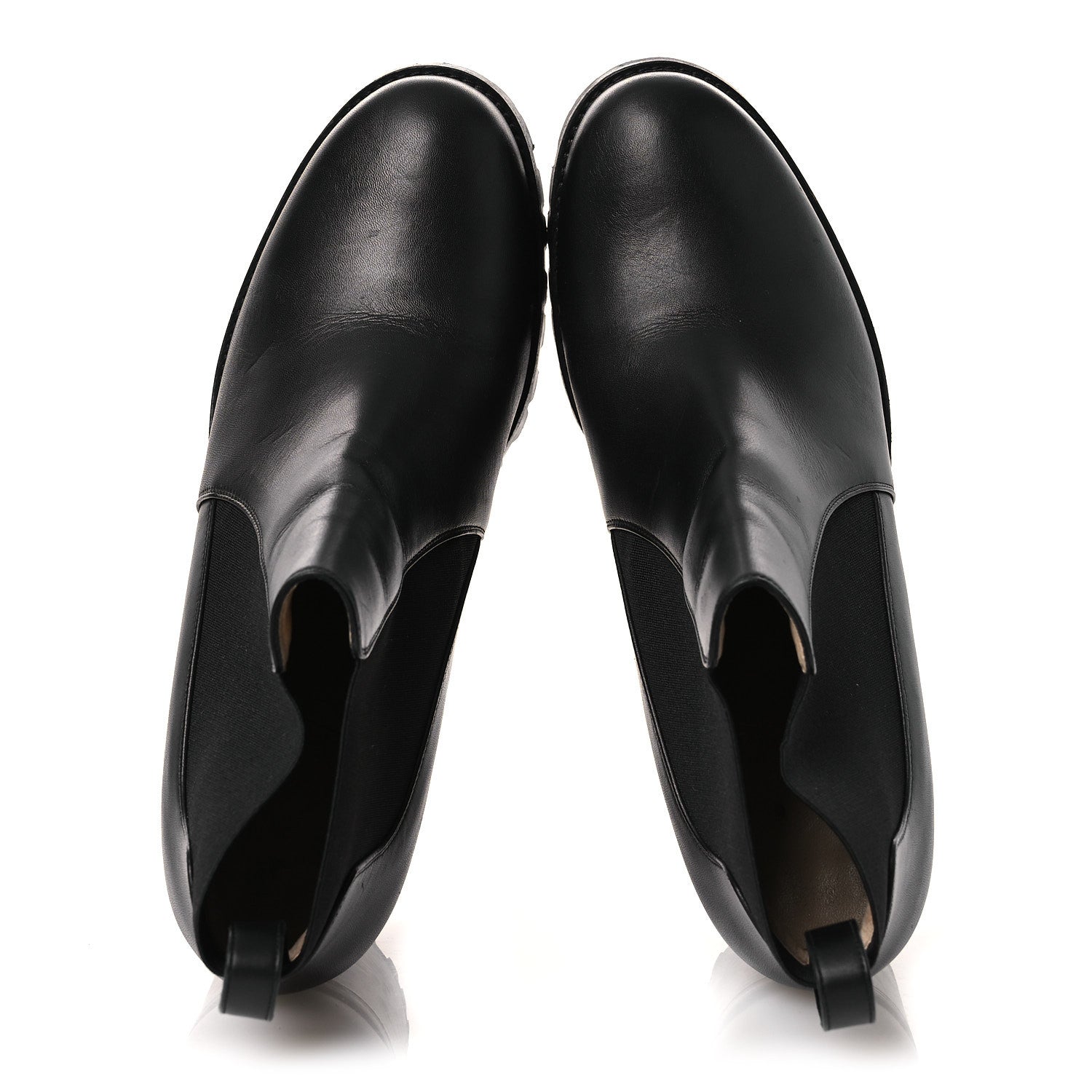Christian Louboutin Calfskin Marchacroche 70 Chelsea Boots 40.5 Black 2 of 11