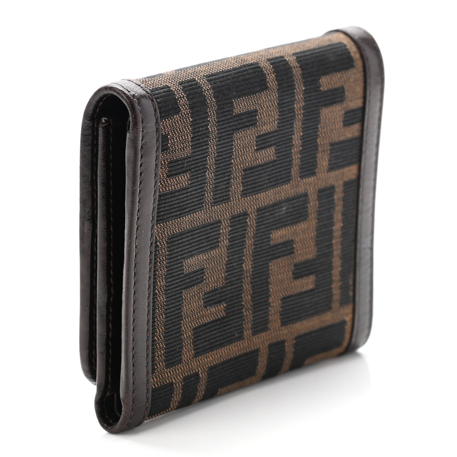 Fendi Zucca Compact Wallet Tobacco 3 of 9