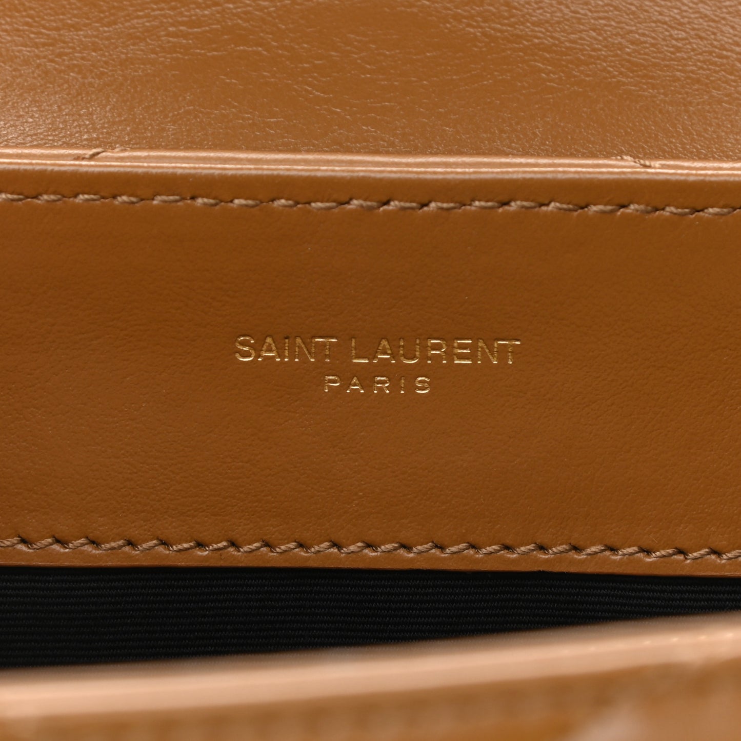 Calfskin Y Quilted Monogram Small Loulou Chain Satchel Dark Natural
