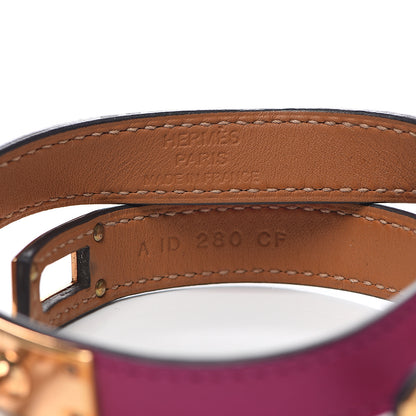 Hermes Swift Kelly Double Tour Bracelet T2 Rose Pourpre 4 of 4