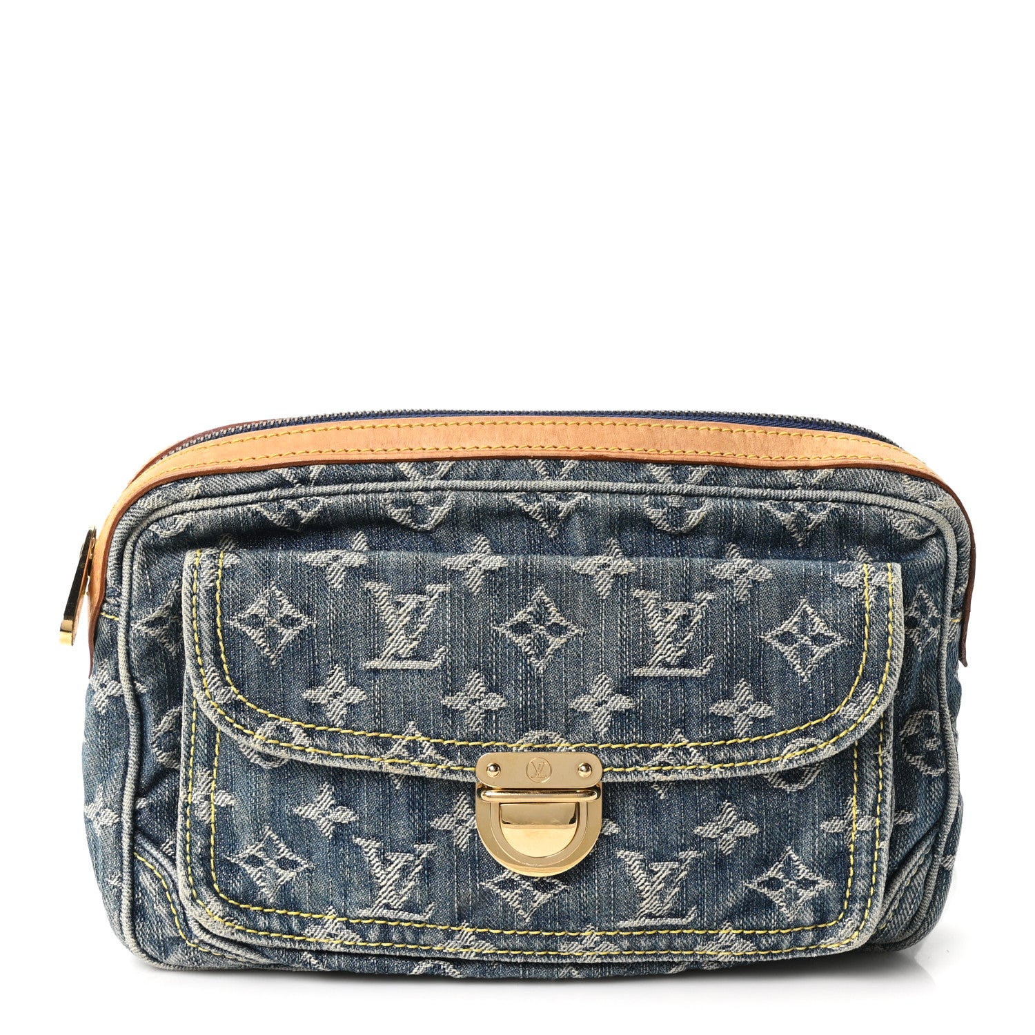 Louis Vuitton Monogram Denim Bum Bag Blue 1 of 8