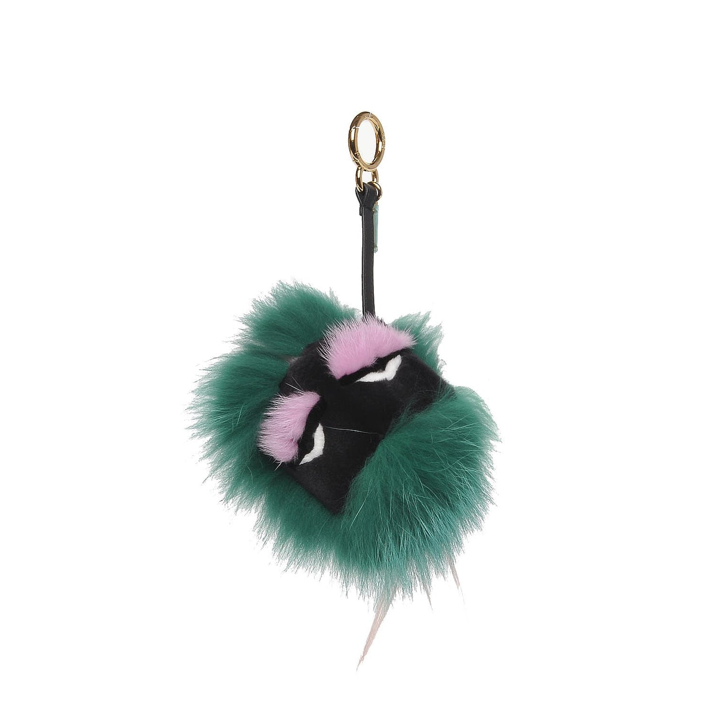 Fox Rabbit Goat Mink Fur Vitello Flamingo Minty Monster Bag Bug Charm Green Apple Multicolor