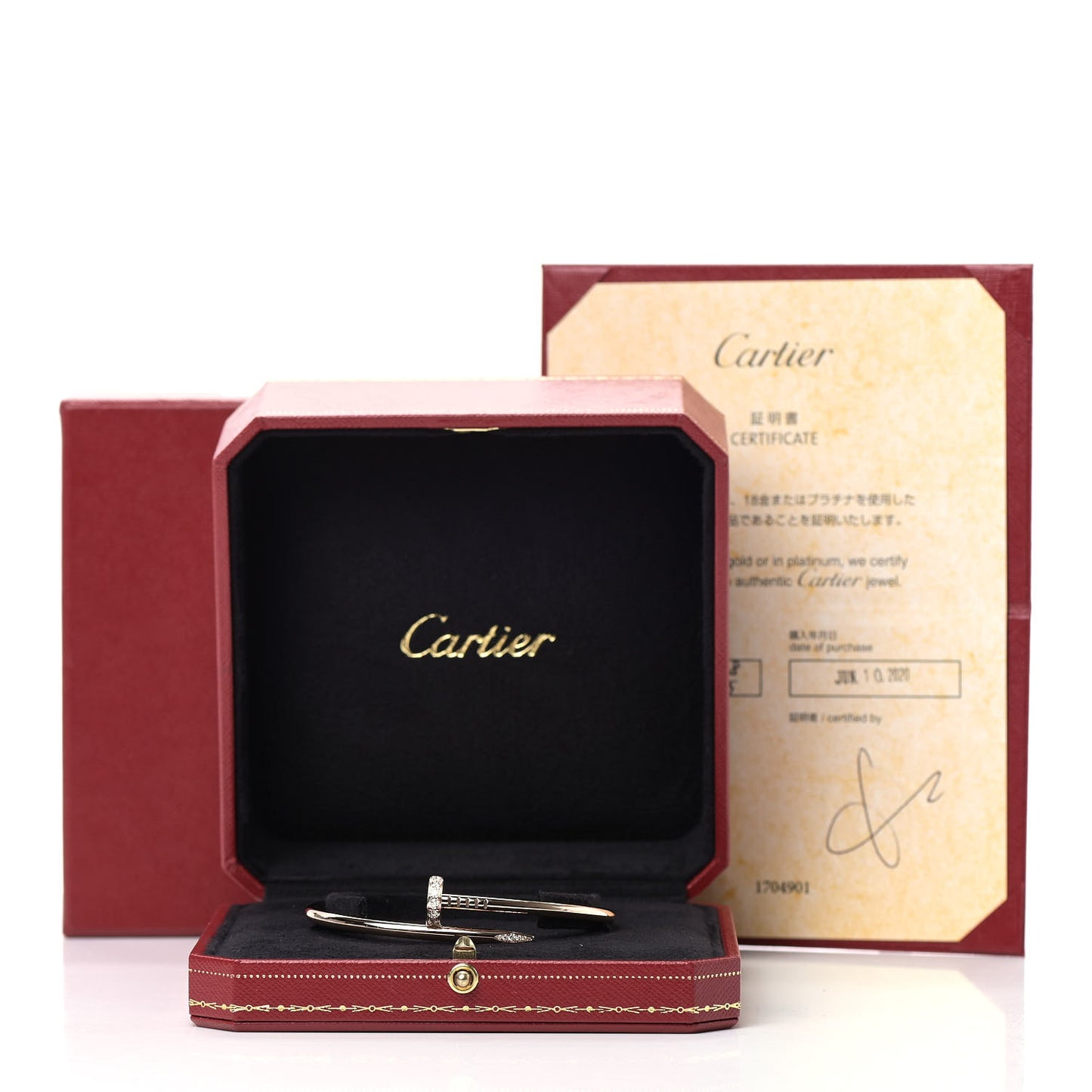 18K Pink Gold Diamond Juste Un Clou Bracelet 18