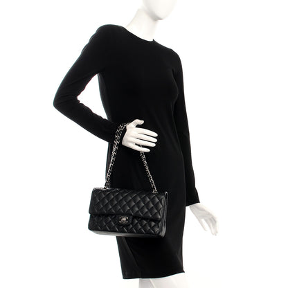Chanel Caviar Quilted Medium Double Flap Black 2 of 7