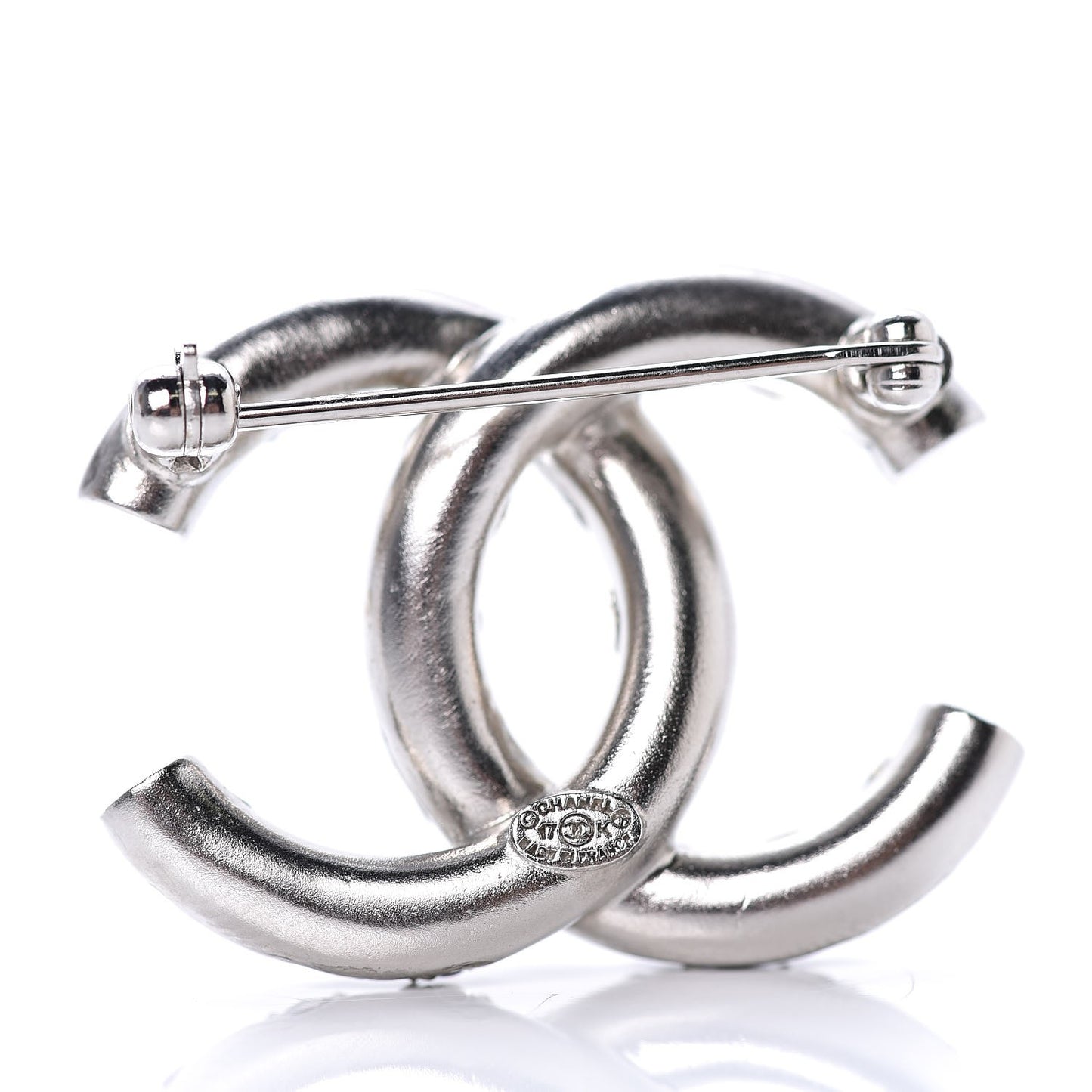 Ruthenium Crystal CC Brooch Iridescent
