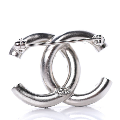 Chanel Ruthenium Crystal CC Brooch Iridescent 3 of 6