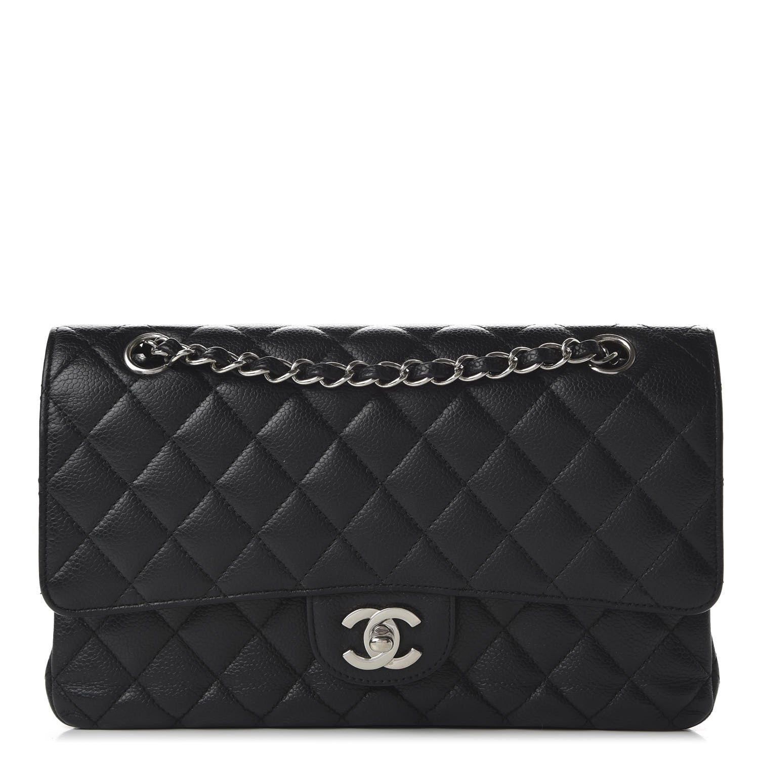 Chanel Caviar Quilted Medium Double Flap Black 1 of 11