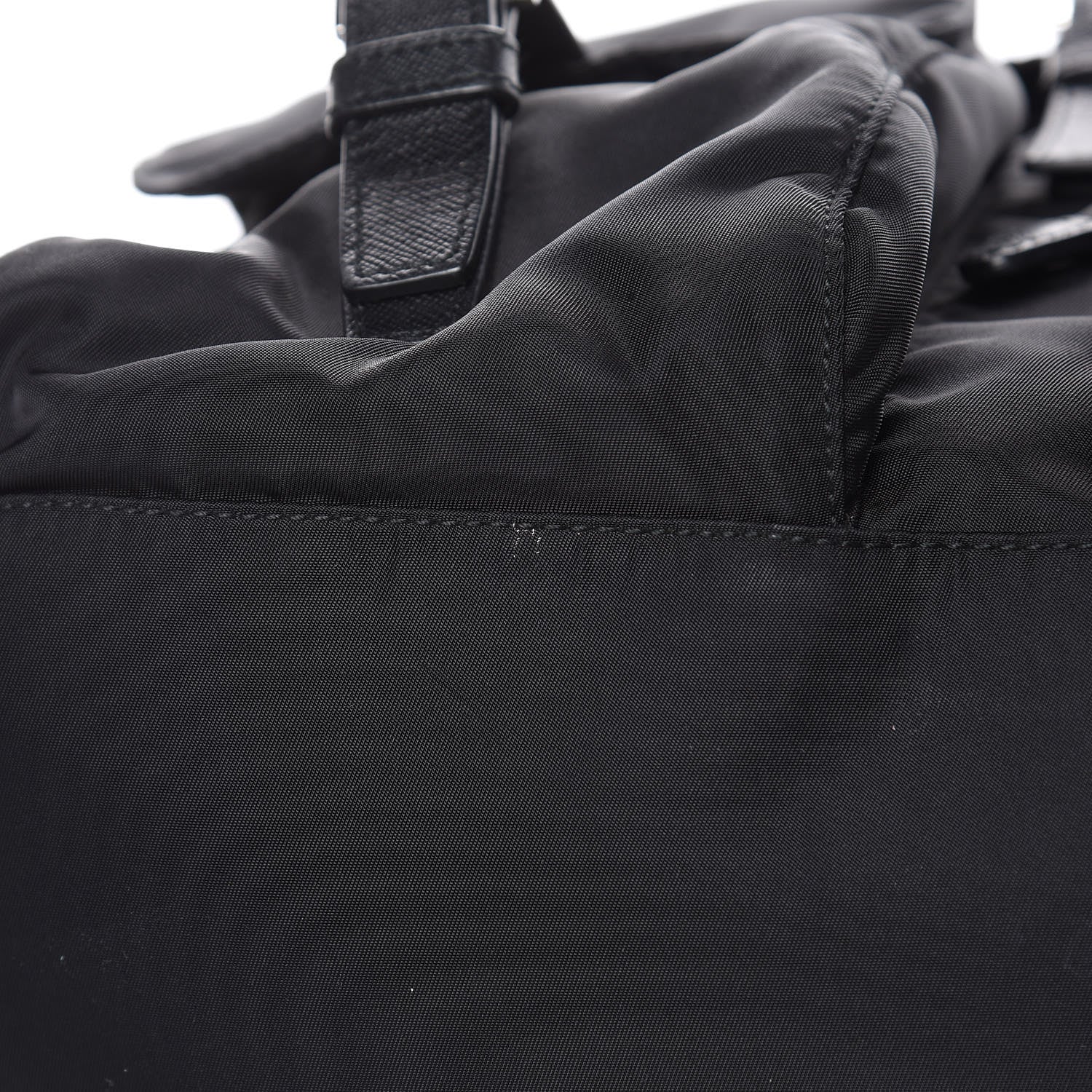 Prada Nylon Vela Saffiano Backpack Black 10 of 10