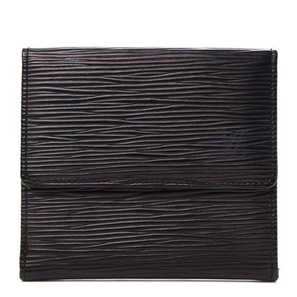 Louis Vuitton Epi Elise Wallet Black 1 of 9