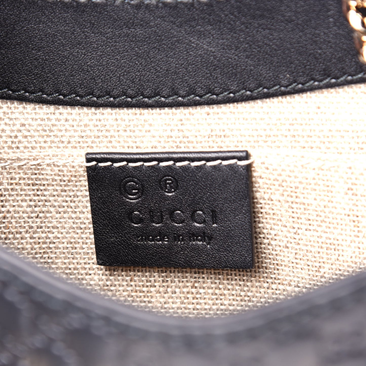 Microguccissima Mini Emily Shoulder Bag Black
