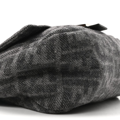 Fendi Wool Zucca Mama Baguette Grey 9 of 10