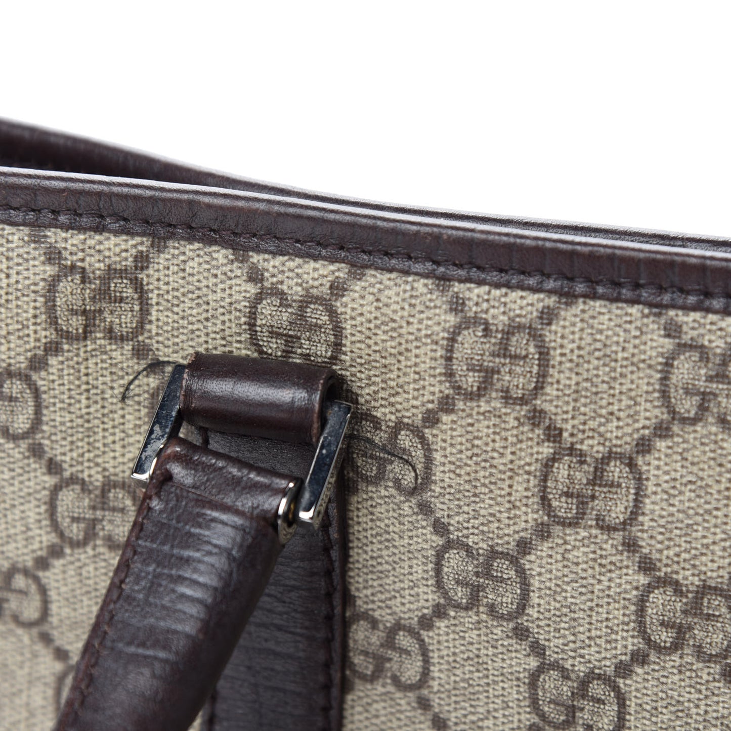 GG Plus Monogram Medium Joy Tote Dark Brown