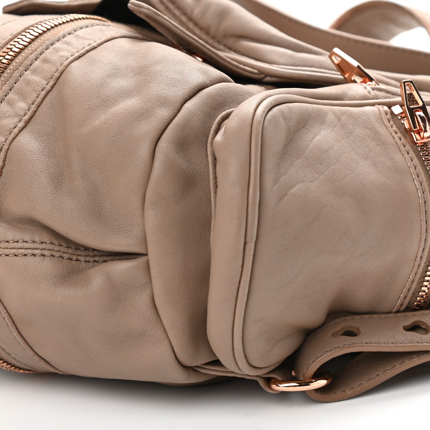 Alexander Wang Lambskin Mini Marti Backpack Latte Rose Gold Hardware 9 of 9