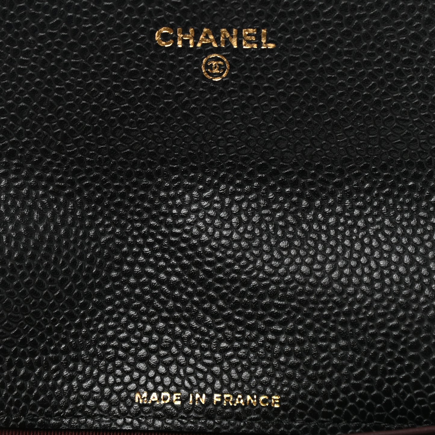 Caviar Quilted Large Gusset Flap Wallet Black