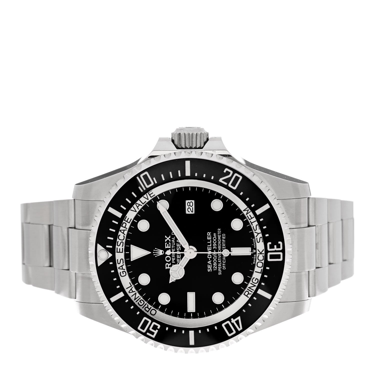 Rolex Stainless Steel 44mm Oyster Perpetual Date Sea-Dweller Deepsea Watch Black 126660 2 of 5