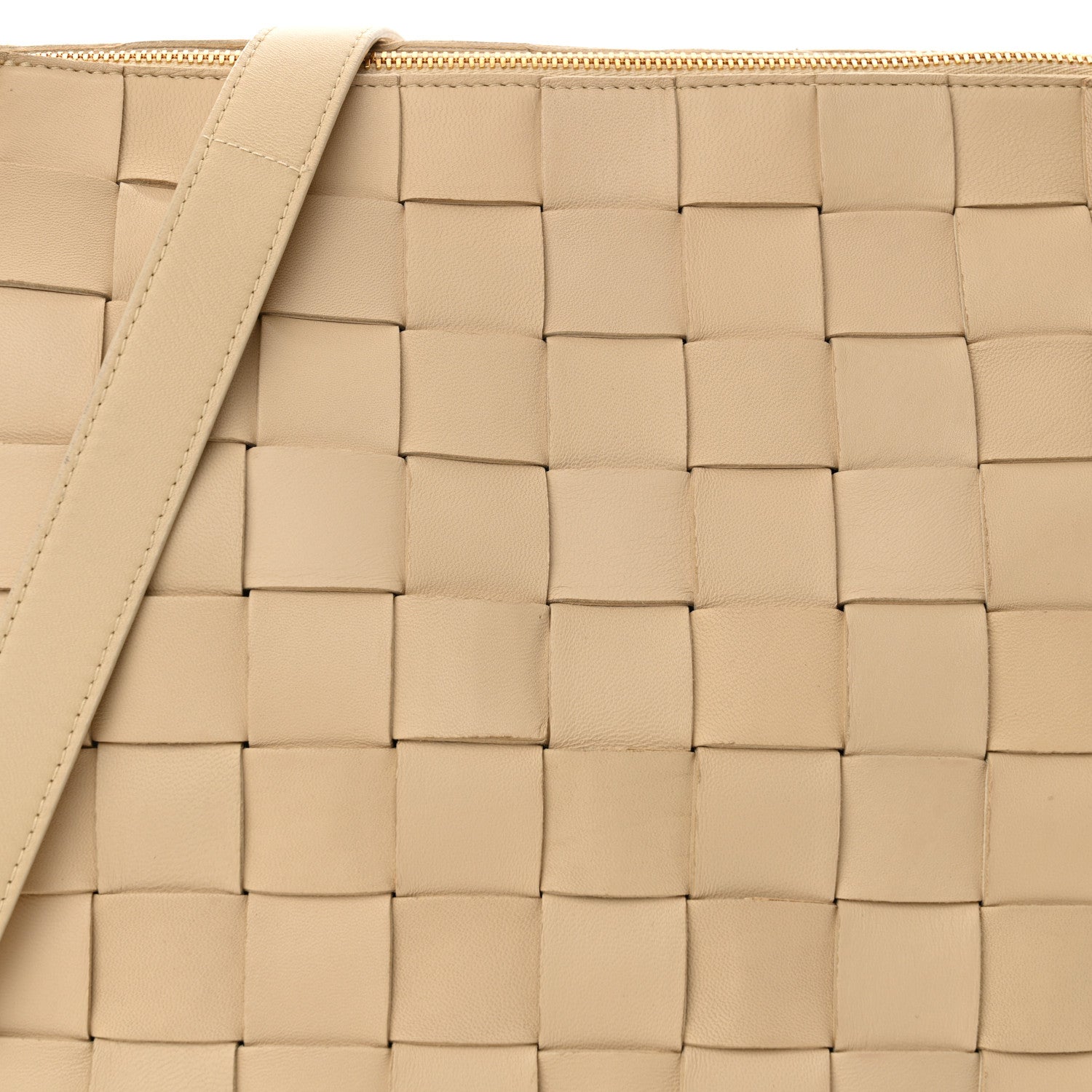 Bottega Veneta Lambskin Maxi Intrecciato Bowling Cassette Shoulder Bag Porridge 9 of 13