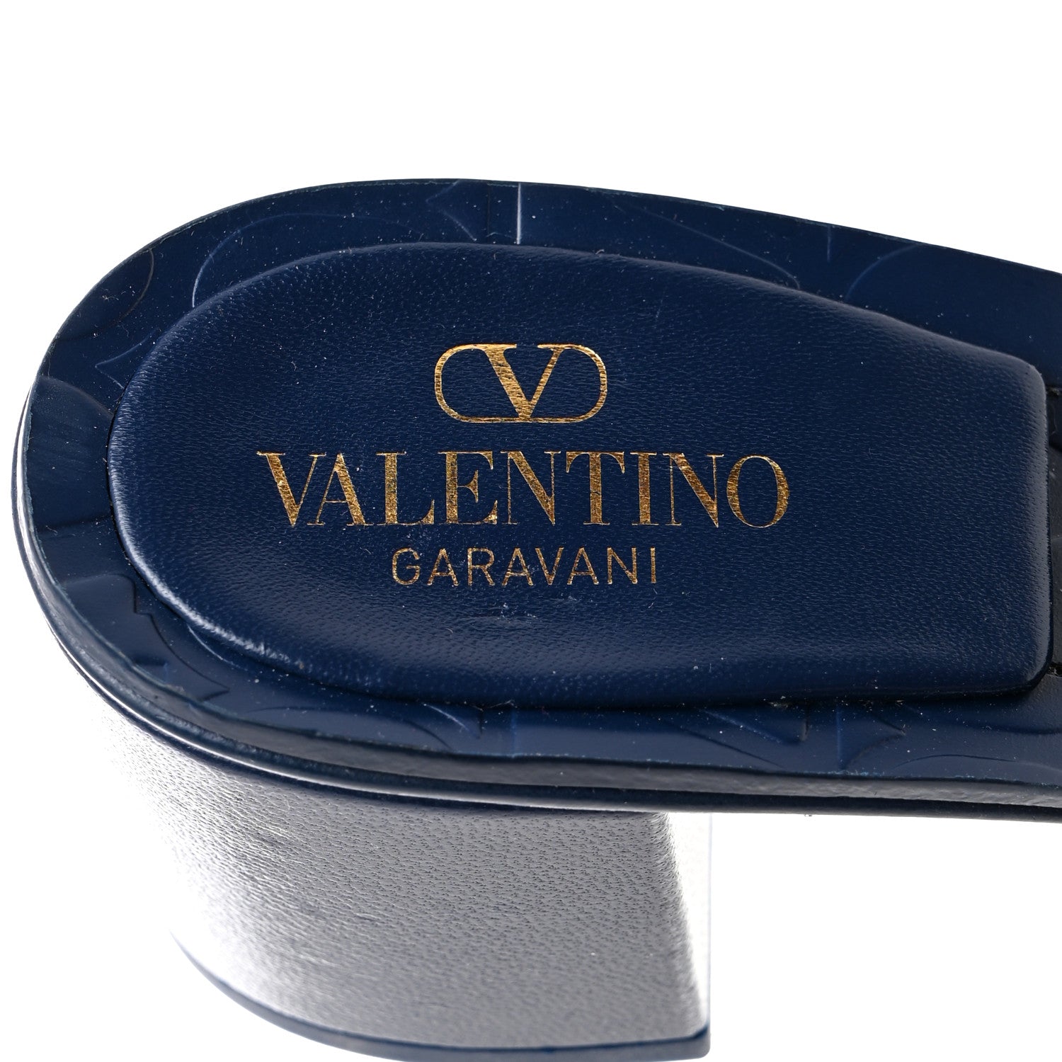 Valentino Garavani Toile Iconographe Cotton Vlogo Slide Sandals 39 Melange Denim 6 of 11