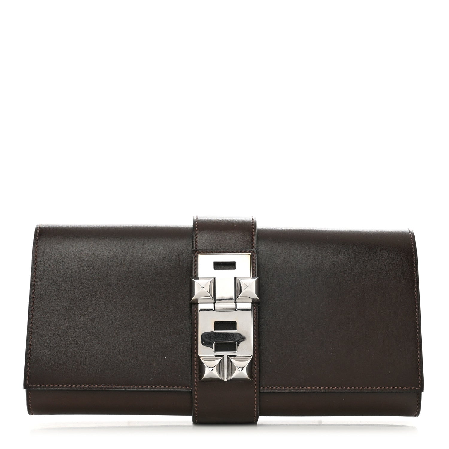 Hermes Box Medor 29 Clutch Chocolate 1 of 7