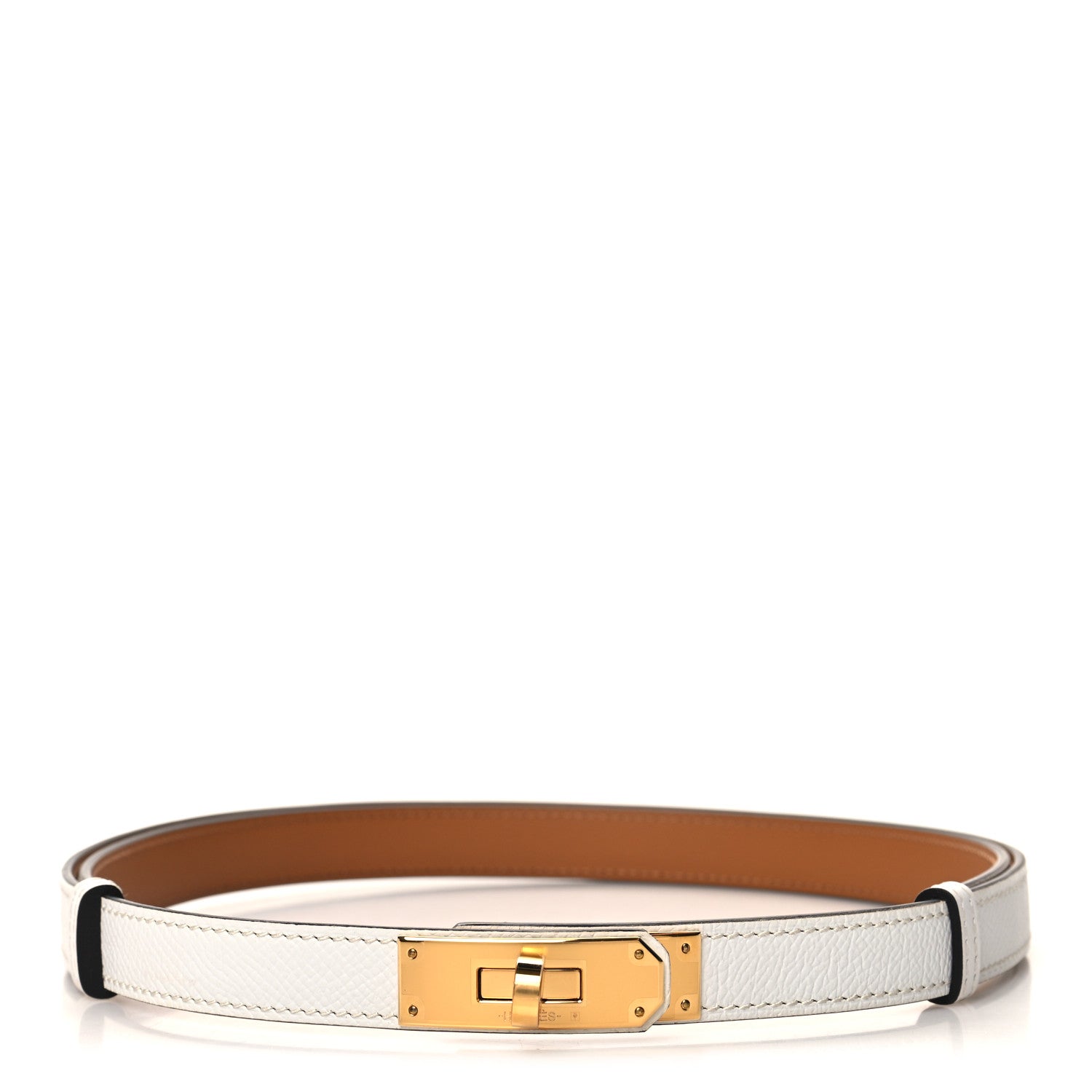 Hermes Epsom Kelly Belt White 1 of 4
