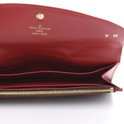 Louis Vuitton Damier Ebene Caissa Wallet Cherry 5 of 11