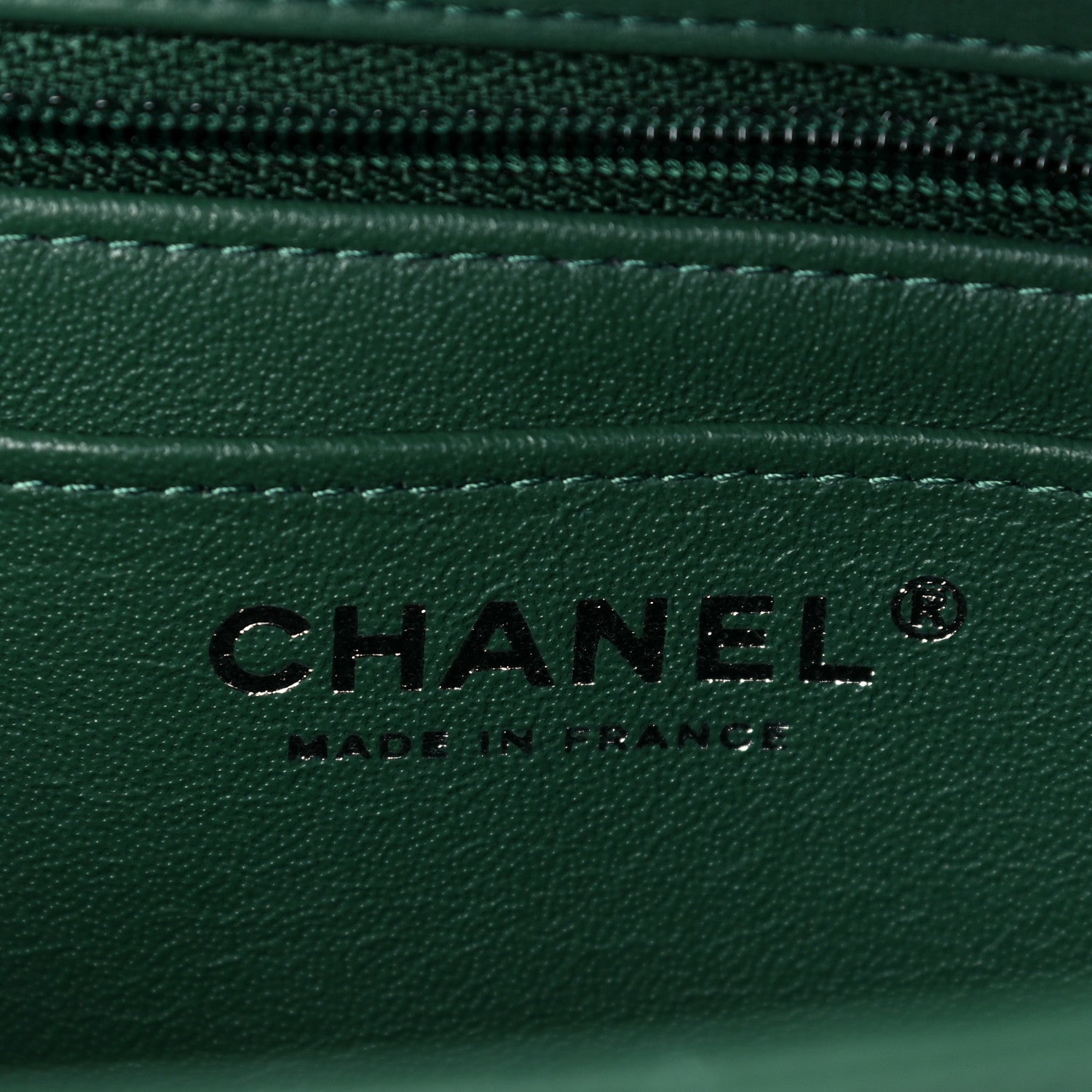 Chanel Lambskin Quilted Mini Rectangular Flap Green 6 of 11