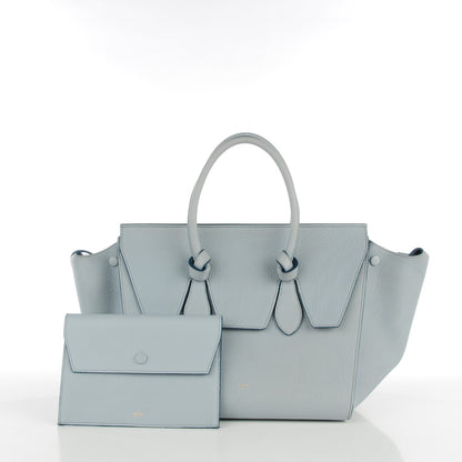 Celine Crisped Calfskin Small Tie Knot Tote Powder Blue 5 of 9