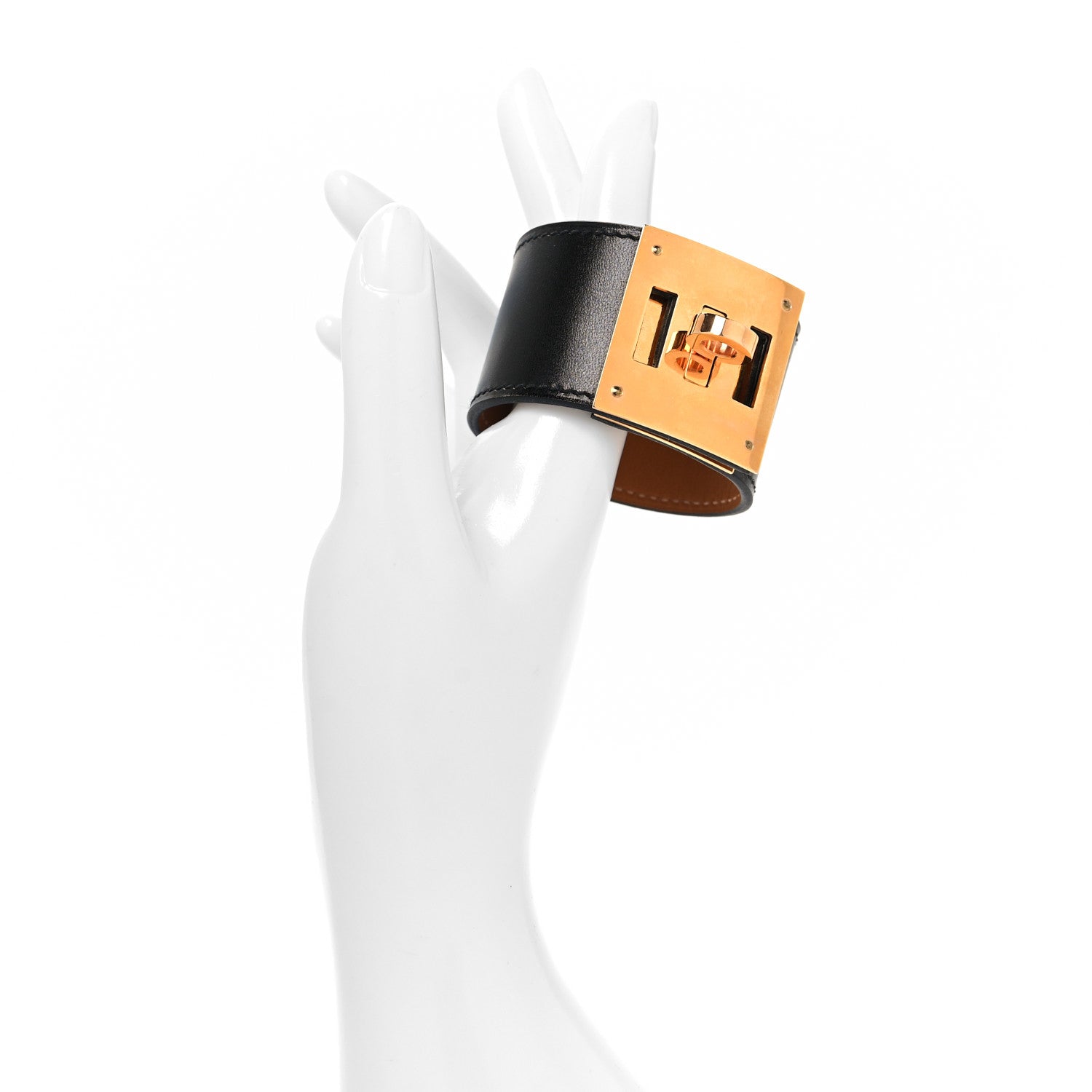 Hermes Box Kelly Dog Bracelet T1 Black 2 of 5