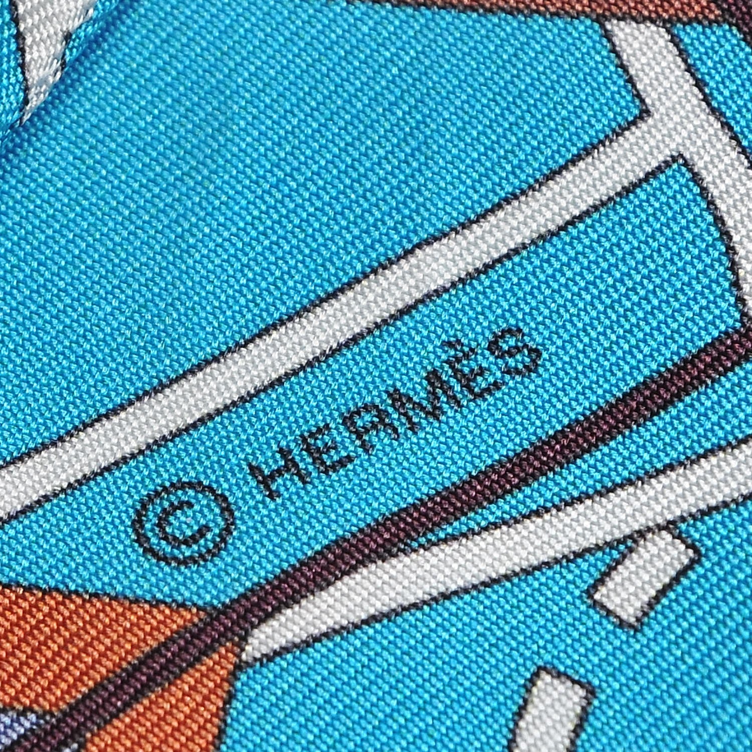 Hermes Silk Sport Twilly Canards Fuchsia Mauve 3 of 4