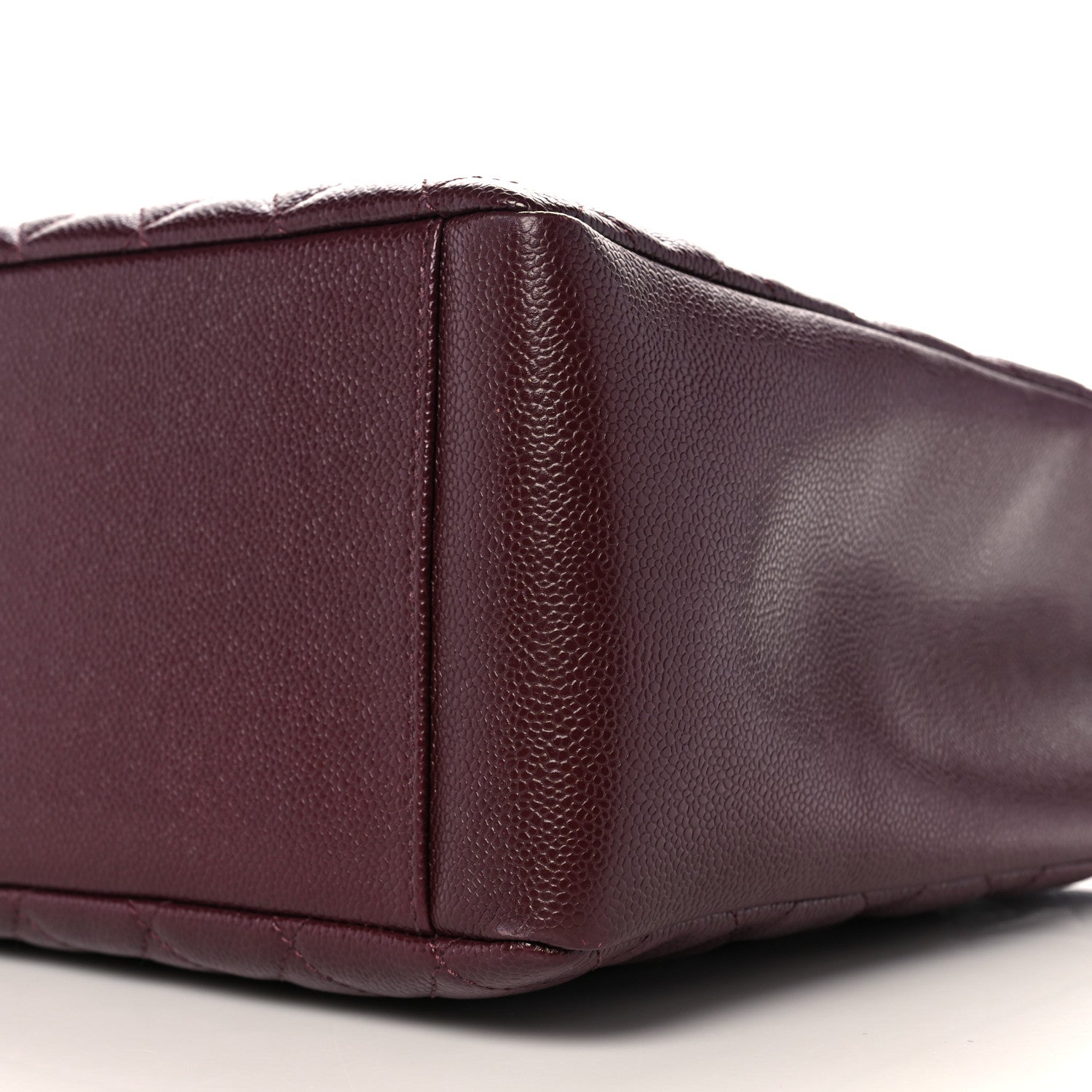 Chanel Caviar Quilted Grand Shopping Tote GST Dark Burgundy 9 of 9