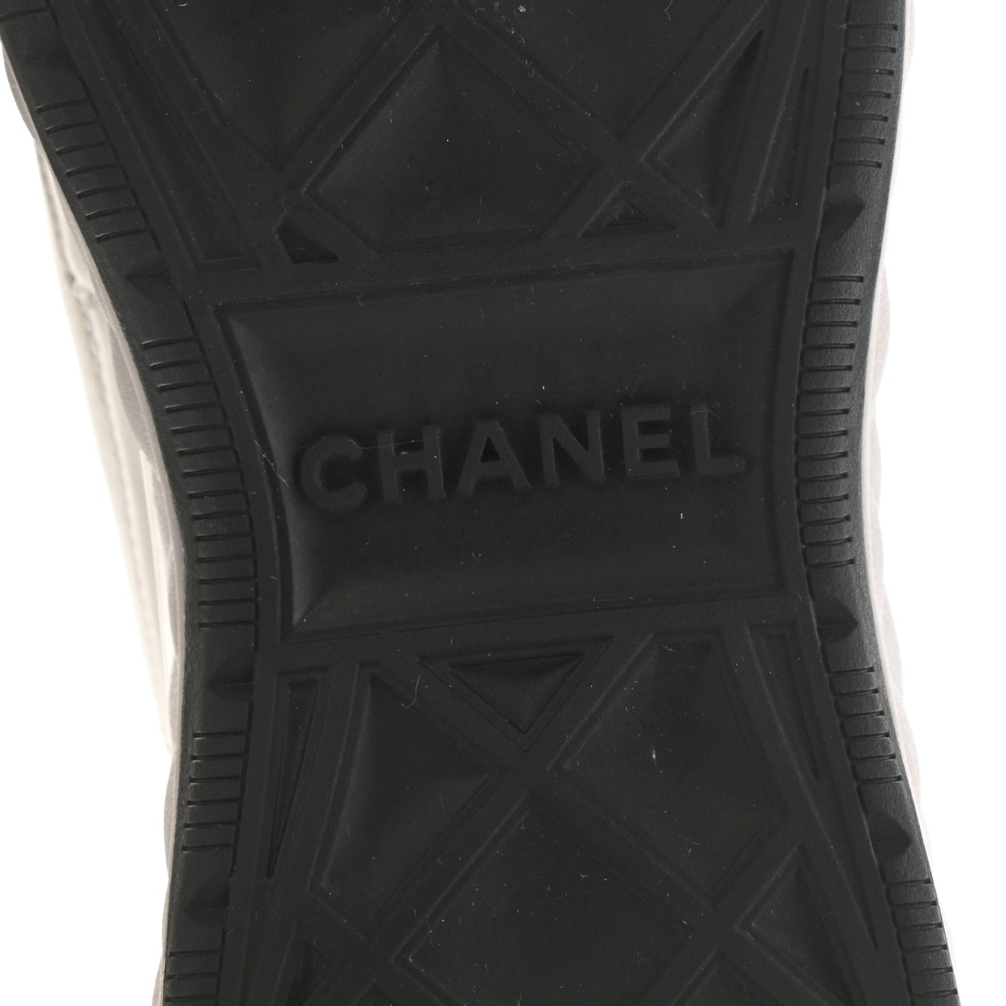 Velvet Calfskin Mixed Fibers CC Sneakers 39 Ivory Black