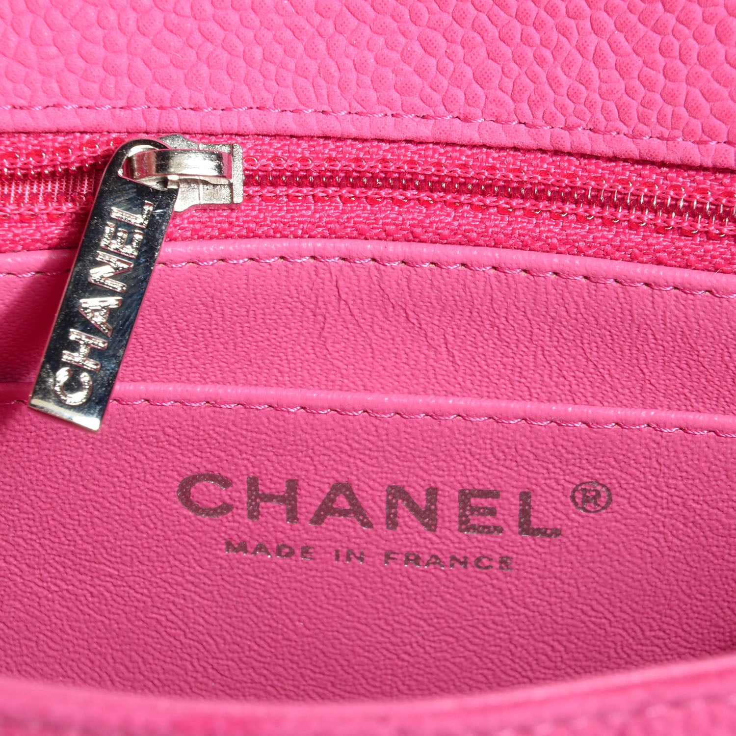 Chanel Iridescent Caviar Quilted Mini Square Flap Pink 7 of 10